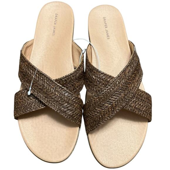 Draper James Women’s Brown Woven Sandals Size 9 NIB NEW - Picture 3 of 6
